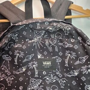 Vans Old School Backpack Black Alien Spaceship Unisex